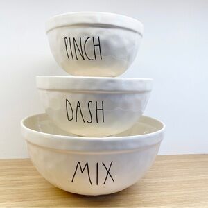 Rae Dunn || Mix Dash Pinch Mixing Bowls Set of 3 NWT